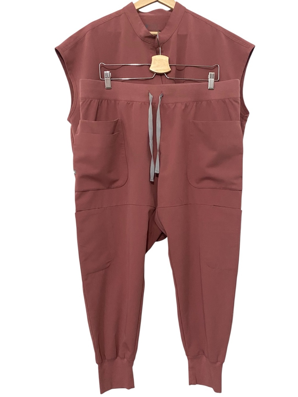 Figs Scrubs Set Qua Joggers Pants XXL Petite Rafaela Scrubs Top XXL Mauve - Picture 5 of 16